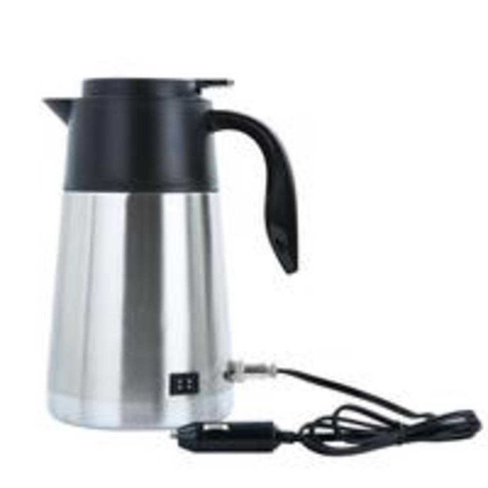 1300ml 12v/24v bil el-kedel rustfrit stål i bil rejse tur kaffe te opvarmet krus bil vandvarmer til bil lastbil: 24v