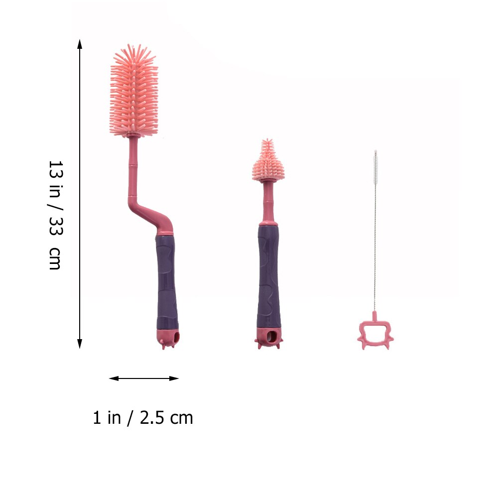 Silikon Baby Flasche Reinigung Pinsel einstellen Wasser Flasche Reiniger)