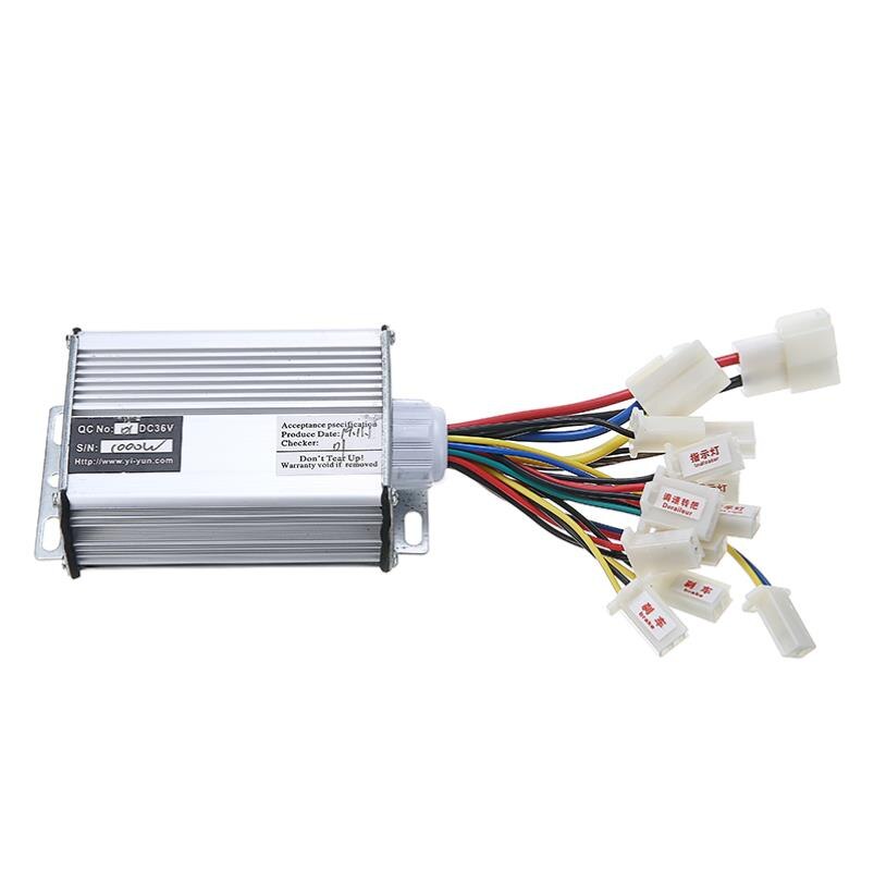 Dc 36v 1000w borstad regulator hastighet dc motor controller scooter cykel e-cykel elmotor tillbehör