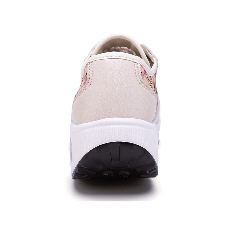 Women Slimming Swing Sneakers Height Increasing Platform Toning Shoes Woman Breathable Single Fitness Shoes Air Cushion Sneakers