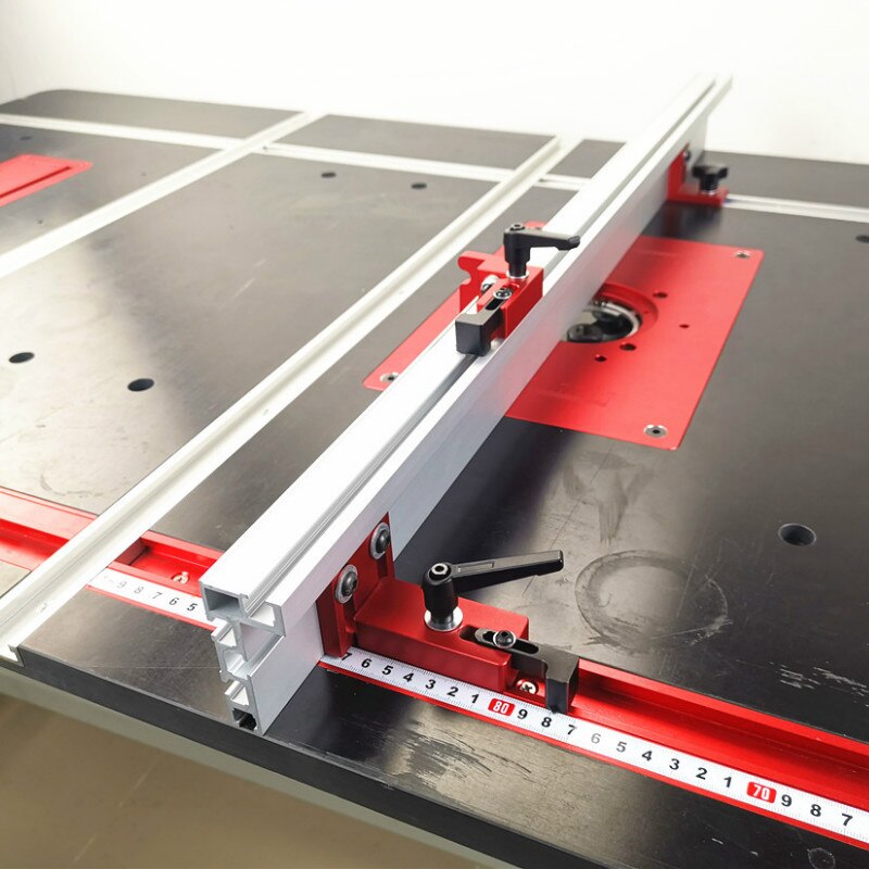 Slisk aluminiumslegering t-spor model 45 t slot og standard geringsspor stop træbearbejdningsværktøj til arbejdsbord router bord