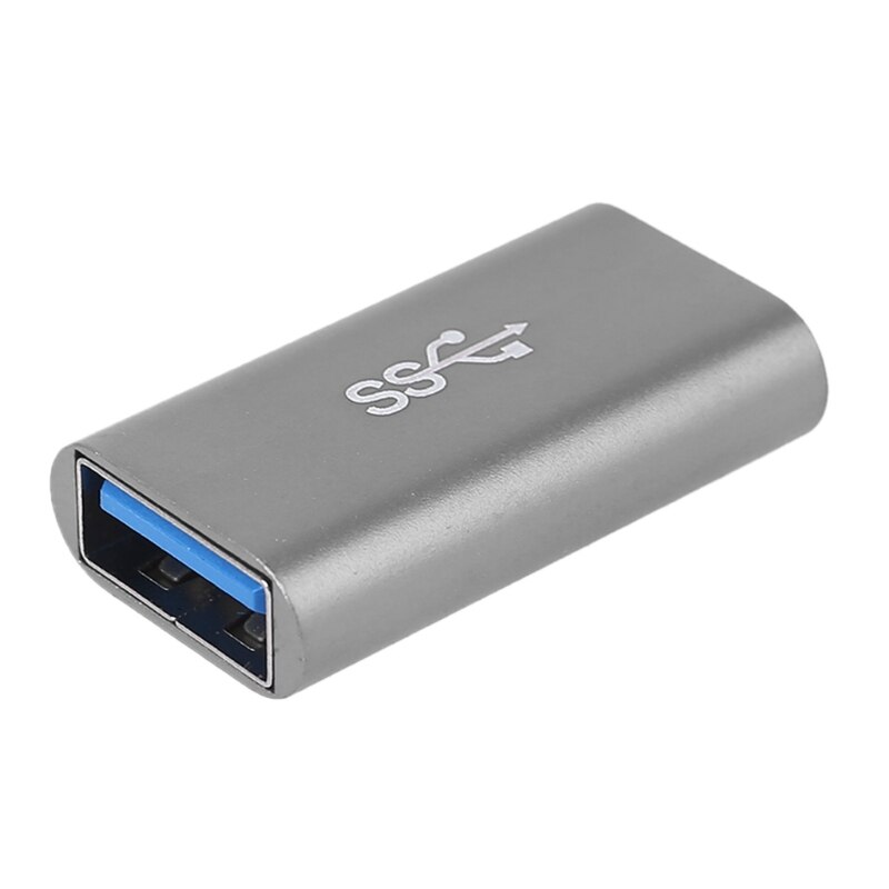 Usb 3.0 -liitin naaras-naarassovitin kullattu supernopea usb 3.0 -liitin jatkeliitäntämuunnin: Harmaa