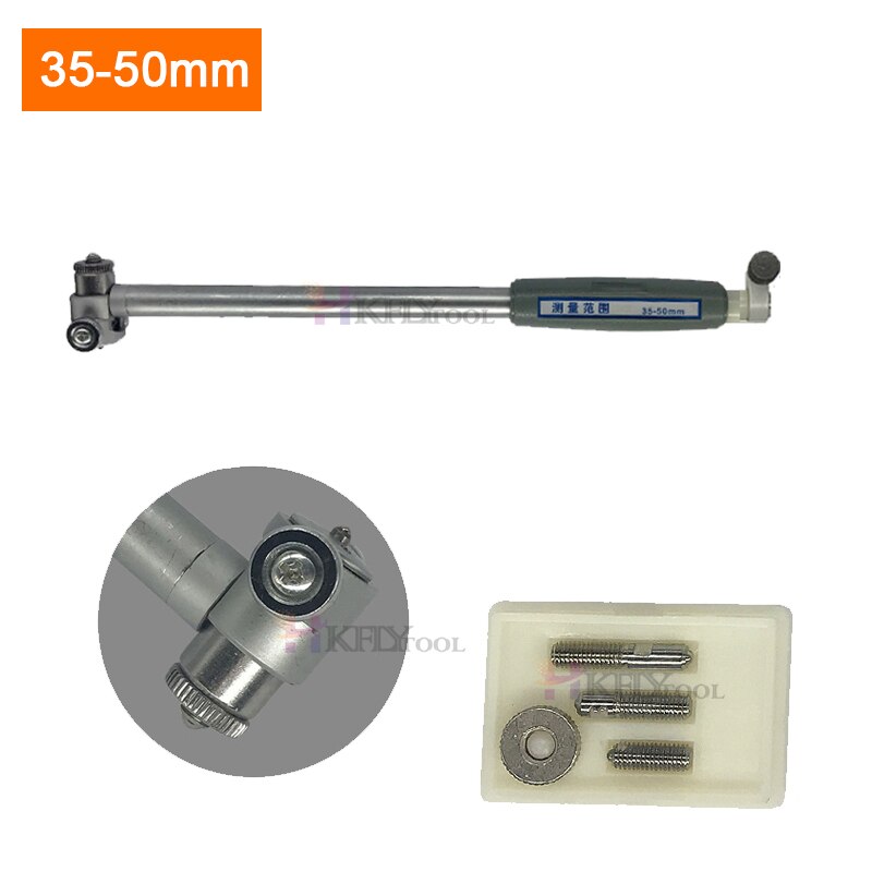 50-160mm Inner Diameter Bore Gauge Measuring Rod + Probe 12.7mm digital Indicator Inner Diameter Gauge 10-18mmMeasurement Tool: 35-50mm