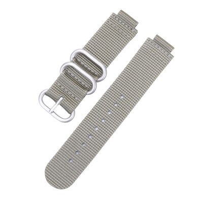 Correa para Garmin Forerunner 235, correa de nailon para Garmin Forerunner 220/230/235/620/630/735XT/235Lite, accesorio: grey silver buckle