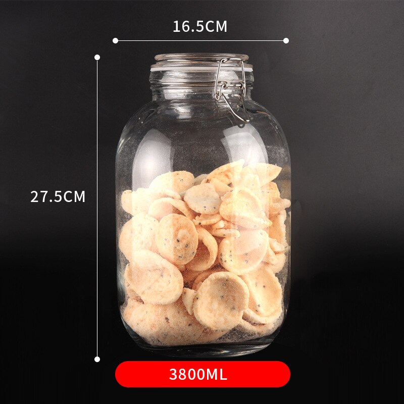 Glass Jars With Airtight Lids Mason Jars Glass Jars With Leak Proof Rubber Gasket Storage Jars With Hinged Lid for Home THIN889: blue