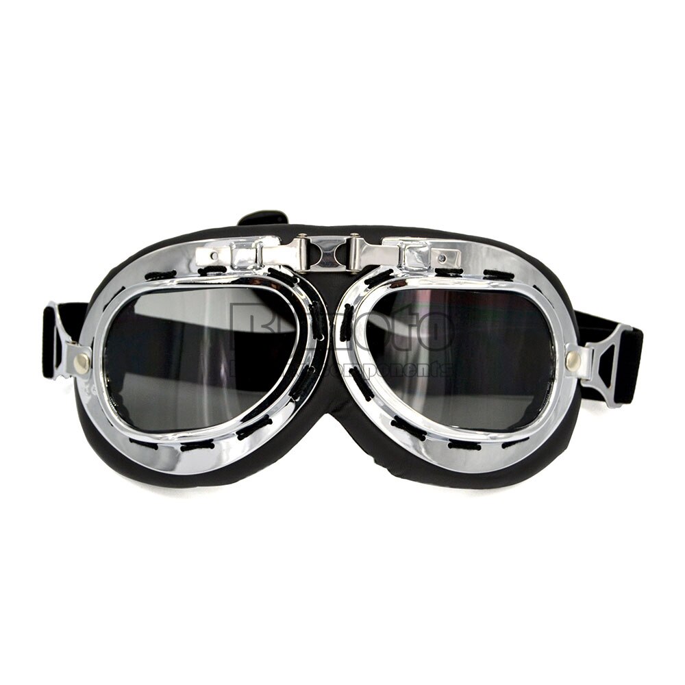 Bjmoto Motor Motorcycle Goggles Gekleurde Zonnebril Scooter Moto Bril 5 Kleuren Motocross Goggle: Smoke