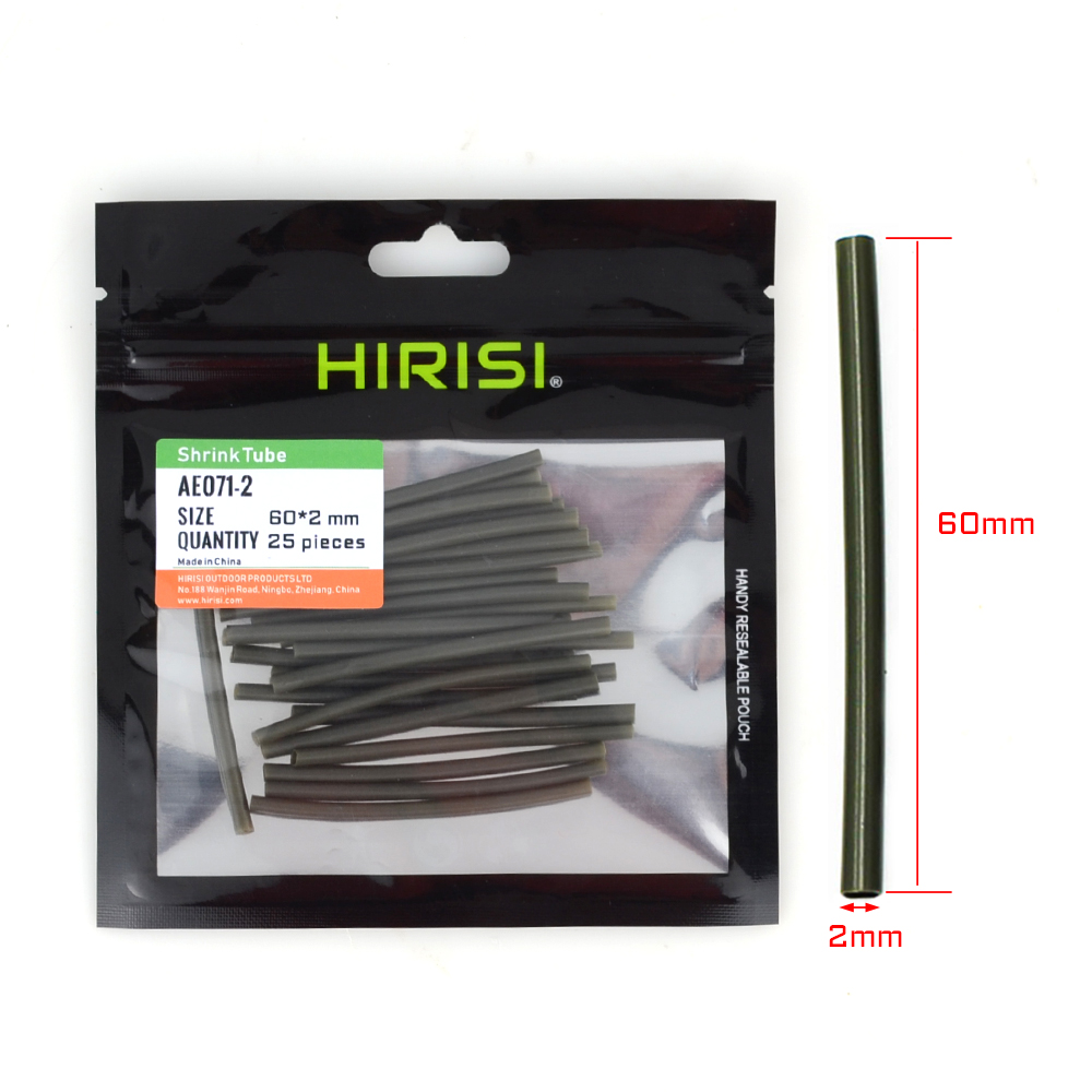 Carp fishing rigs shrink tube heating shrink tube carp fishing accessories 100pcs: 2mm
