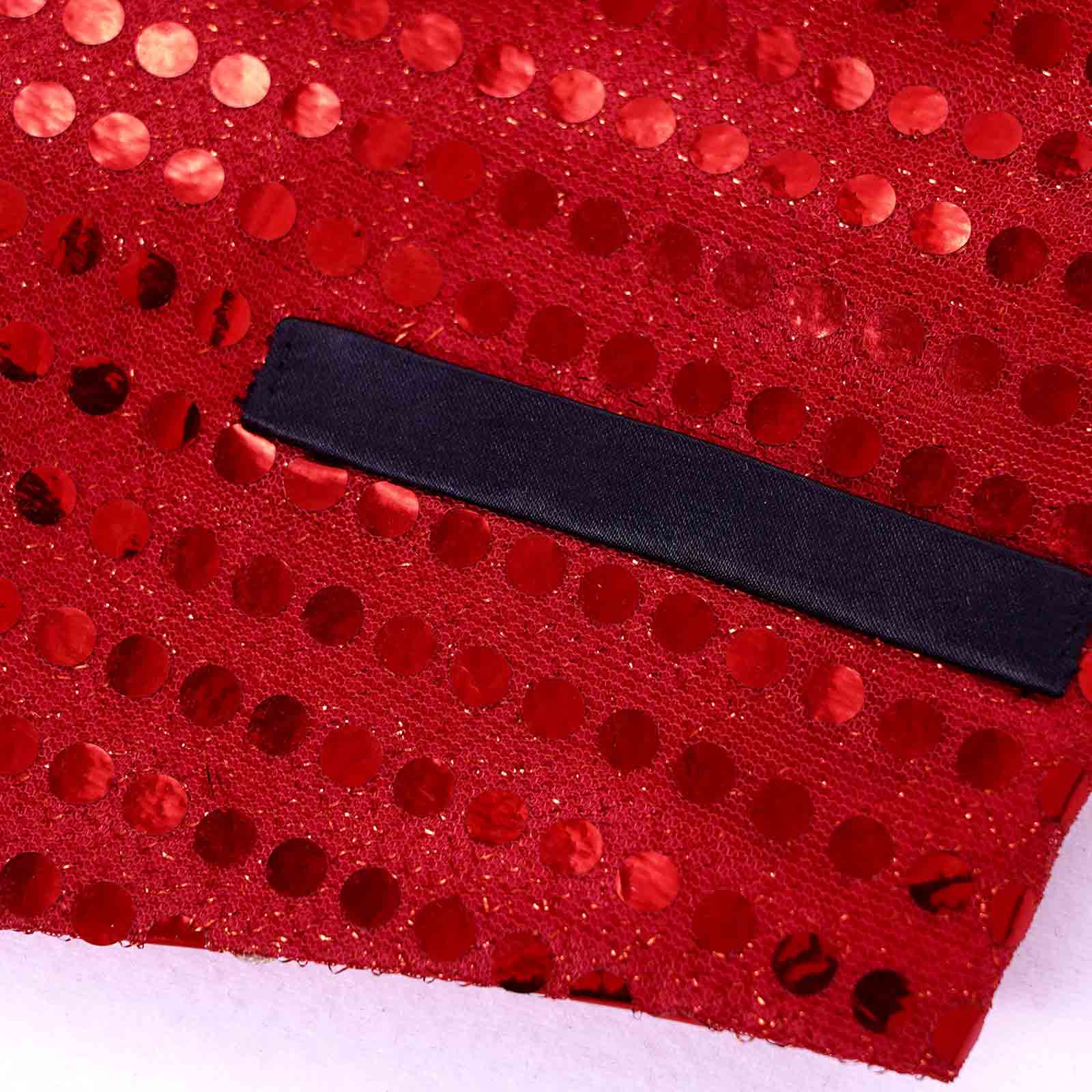 Chaleco de lentejuelas brillantes para niños y adolescentes, ropa sin mangas de doble botonadura, trajes de caballero, disfraz de actuación para de cumpleaños
