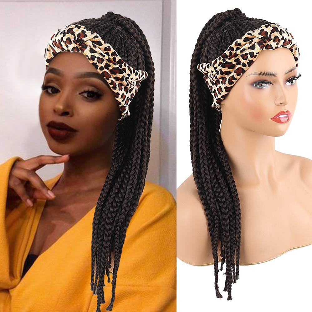 Peluca de pelo largo Afro rizado para mujeres negras, caja trenzada de ganchillo, banda para el pelo con trenzas: 271  1B