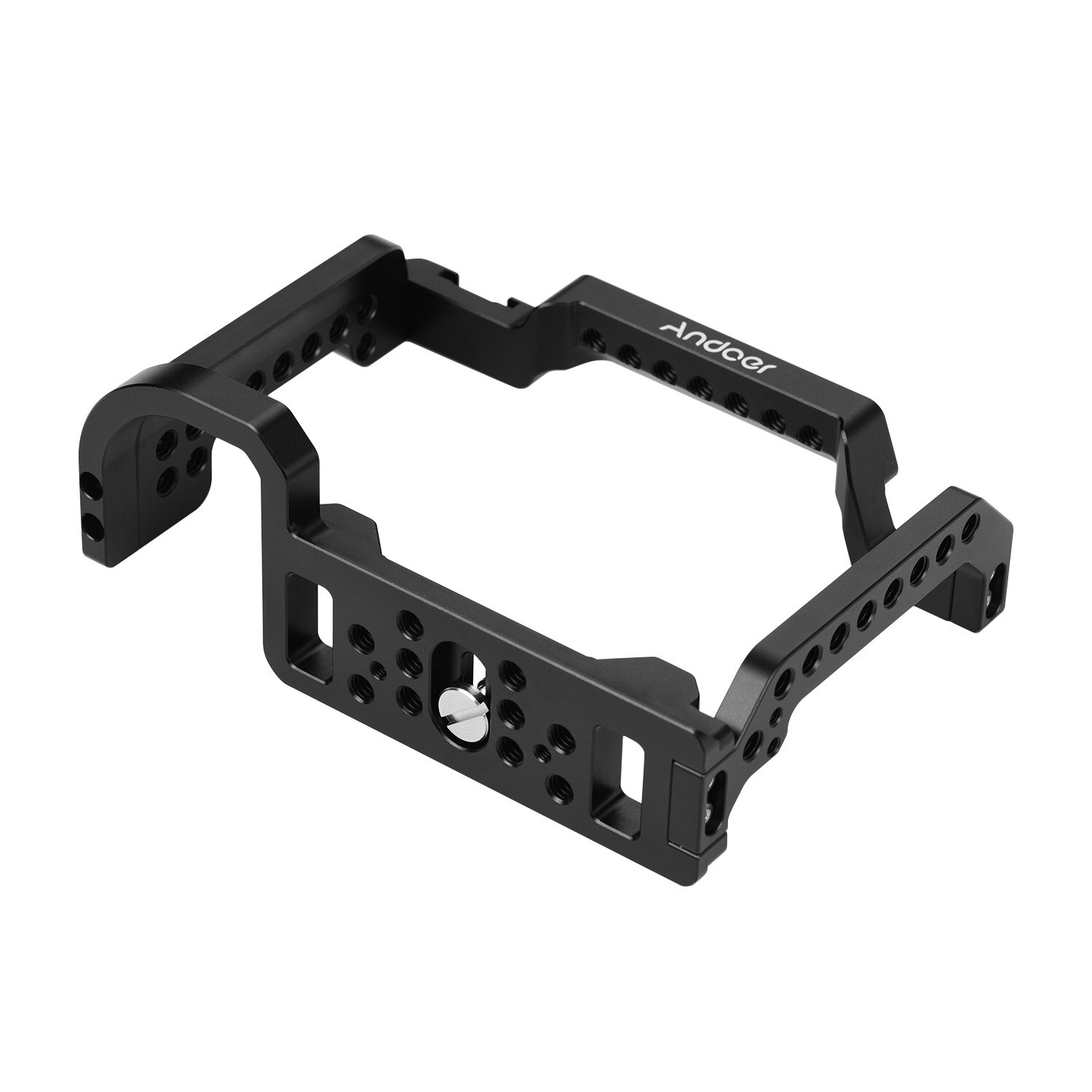 Andoer Aluminum Alloy Video Camera Cage Compatible with Nikon Z6/Z7 with Cold Shoe Mount 1/4 Inch Screw Holes