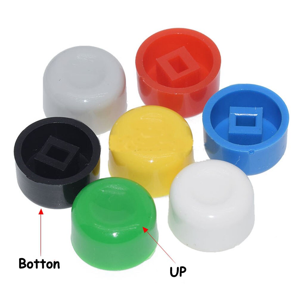 200 PCS Tactile Push Button Switch Cap , Micro switch button Cap,fit 7*7mm;8*8*mm;8.5*8.5mm switch: Mix Colors