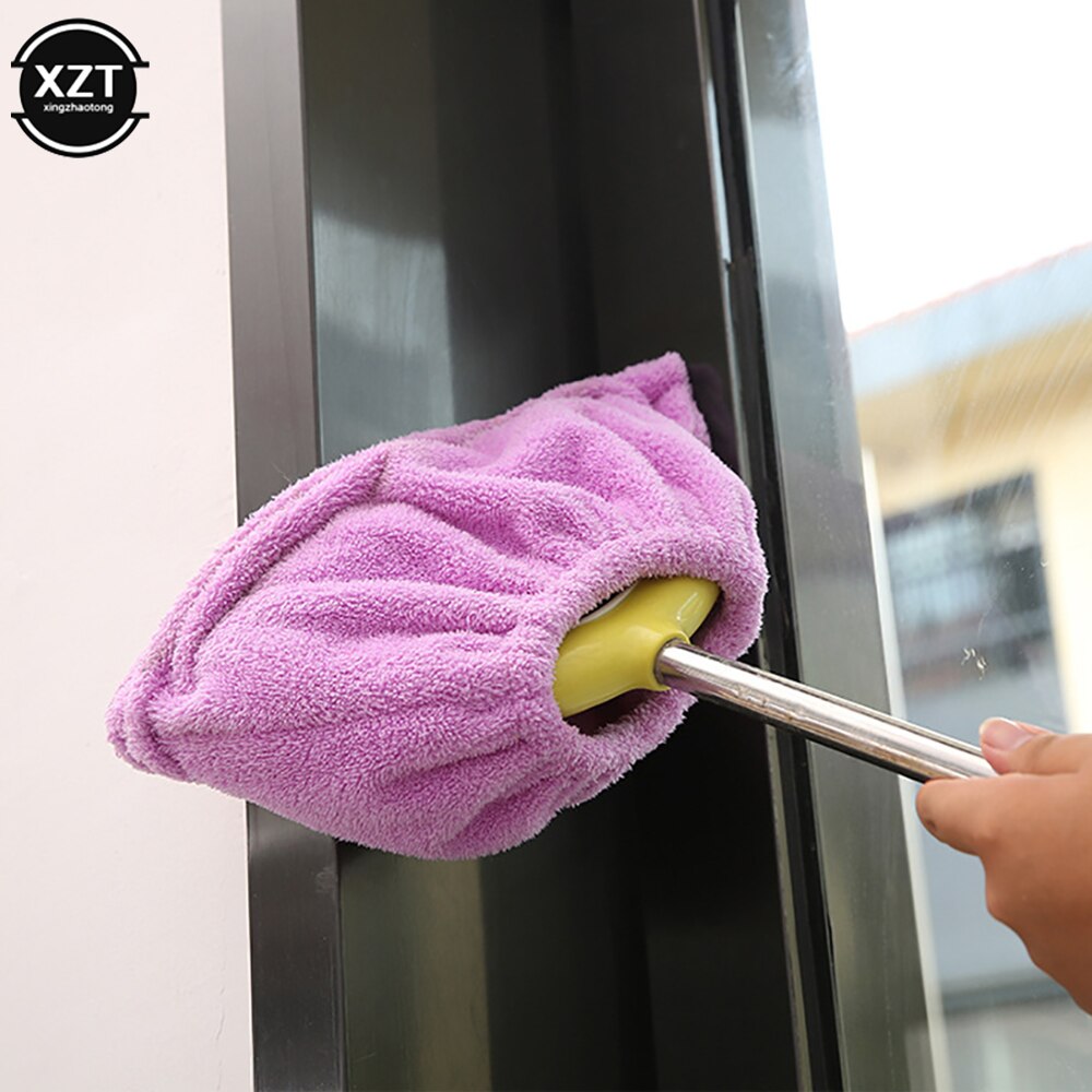 Balai serpillière multifonction en velours de corail, avec microfibre absorbante réutilisable, accessoires de nettoyage ménager