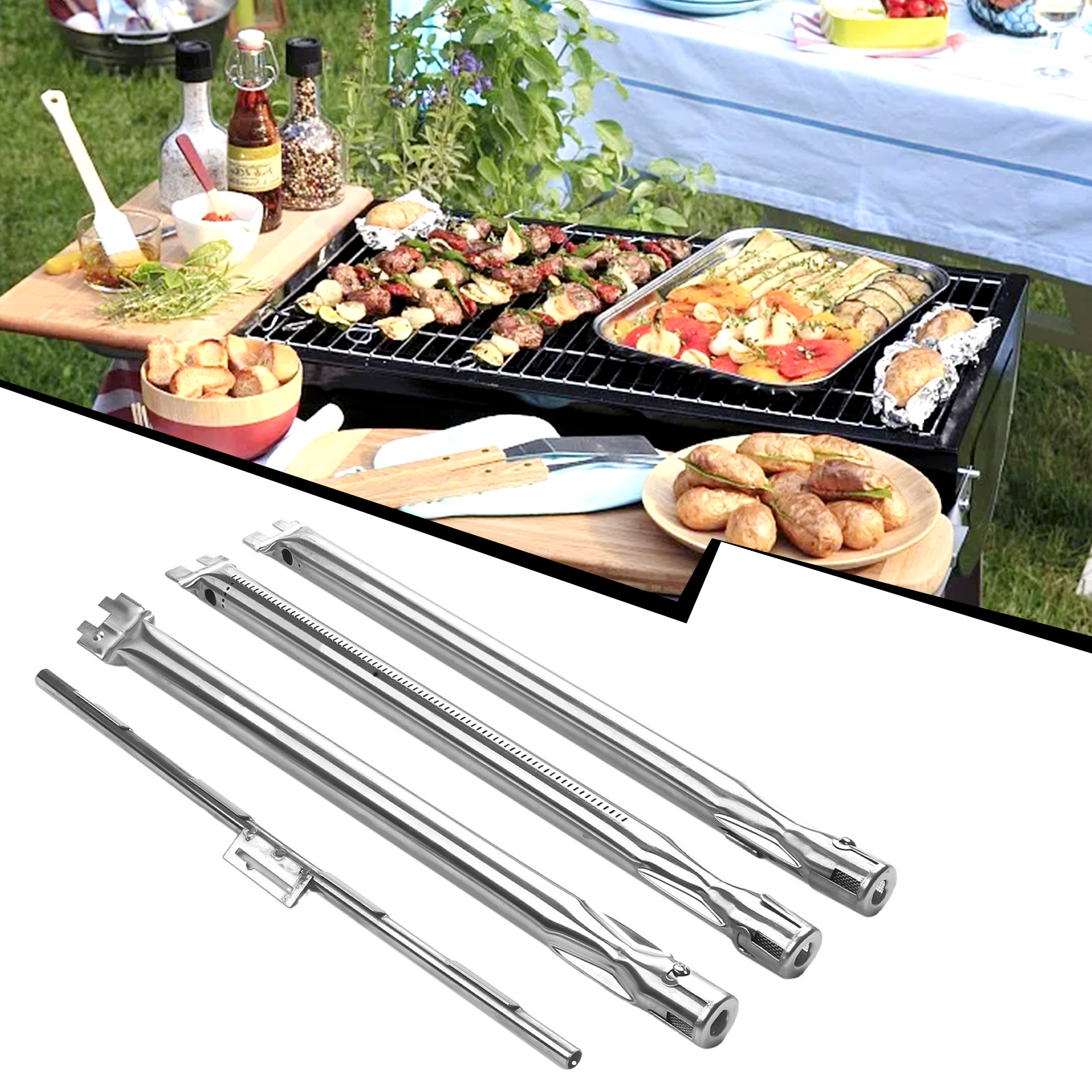 46cm Edelstahl brenner 300 für Weber für Spirit 200-Serie Grill Ersatzteile Universal Grill Gas Grill rohr Picknick-Werkzeug