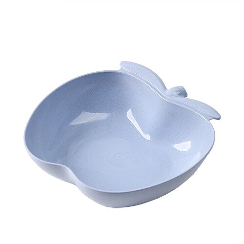 Candy Snacks Nuts Seeds Dry Fruits Plastic Plates Dishes Bowl Breakfast Tray Home Kitchen Supplies Fruit Organizer Storage: Blue apple