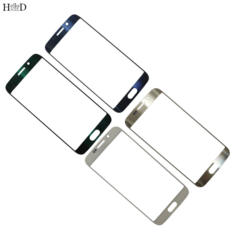 Lente de Cristal exterior para Samsung Galaxy S6 Edge G925 G925F, cristal frontal táctil LCD, pegamento OCA, S6 Edge