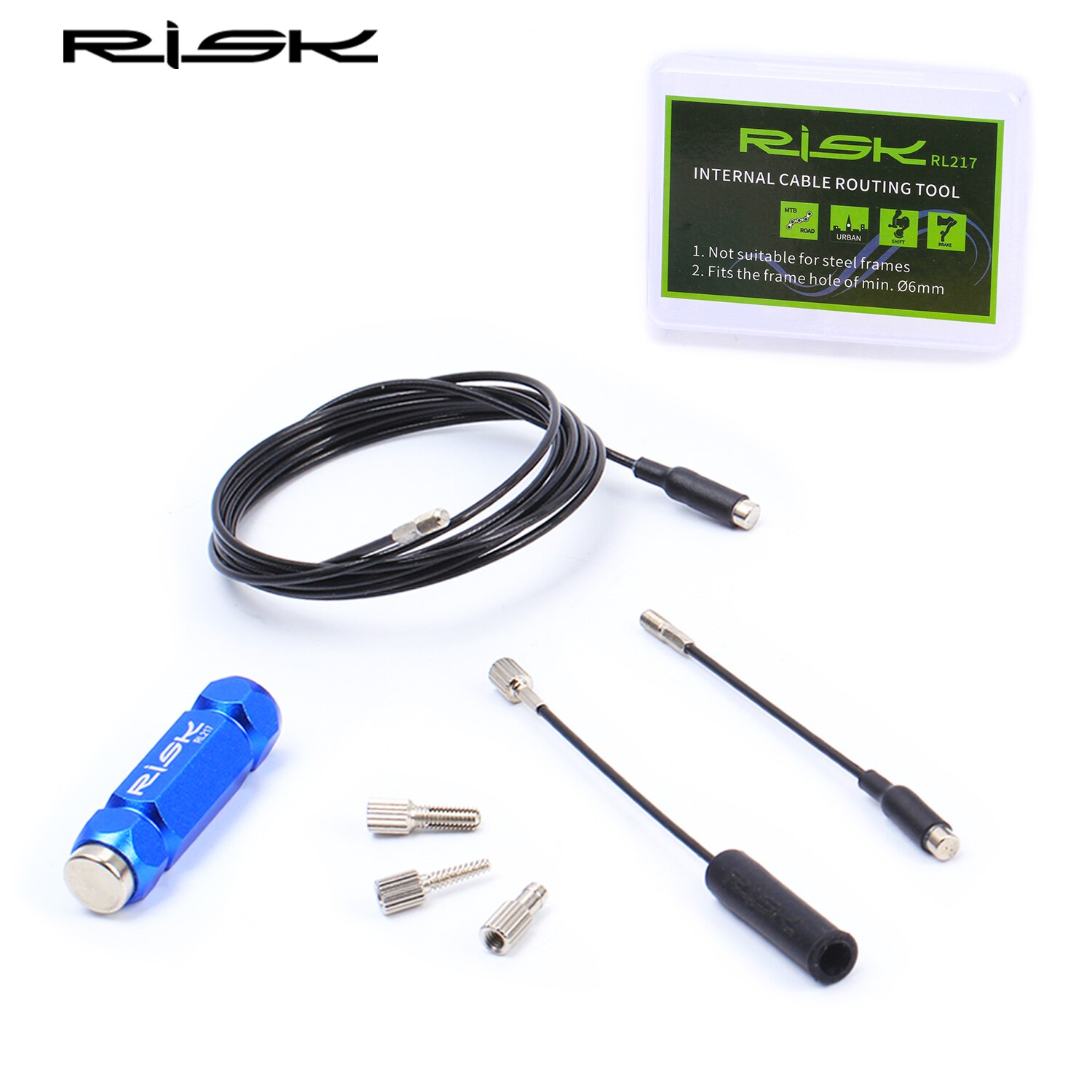 RISK Internal Cable Routing Tool Bicycle Carbon Frame Shifter Inner Cable Guide Magnetic MTB Road Bike Tools