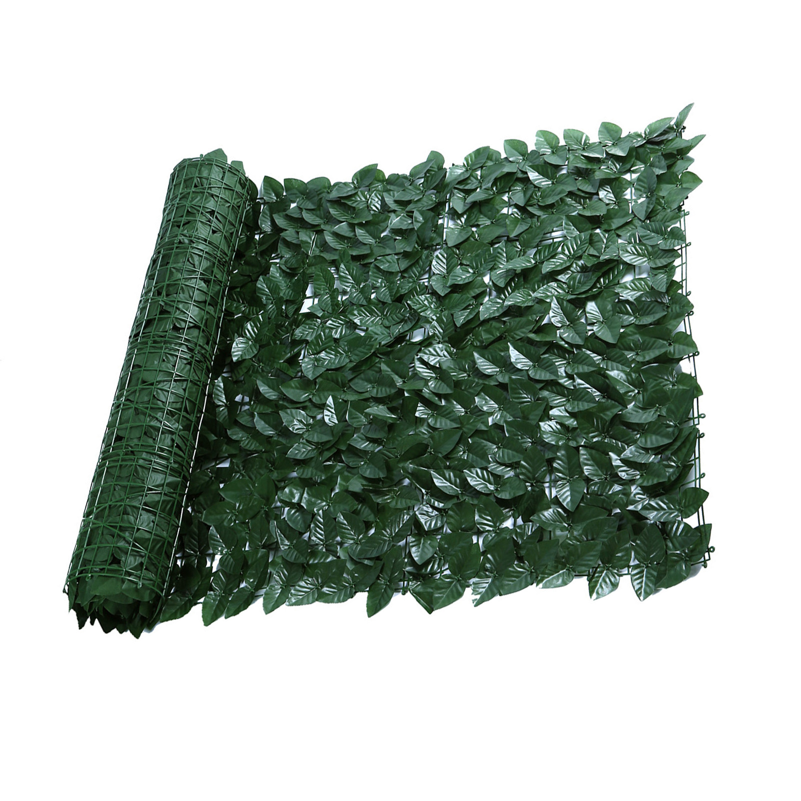 Artificial Leaf Garden Fence Screening Roll UV Fade Protected Privacy Artificial Wall Landscaping Ivy Garden Fence Panel 1X3M: Deep apple