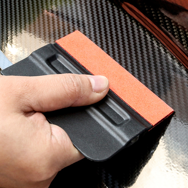 Bilindpakning vinyl ruskind filt klud film kant stof til kortskraber skraber bilværktøj ingen ridsebeskytter 5 cmx 100cm/500cm