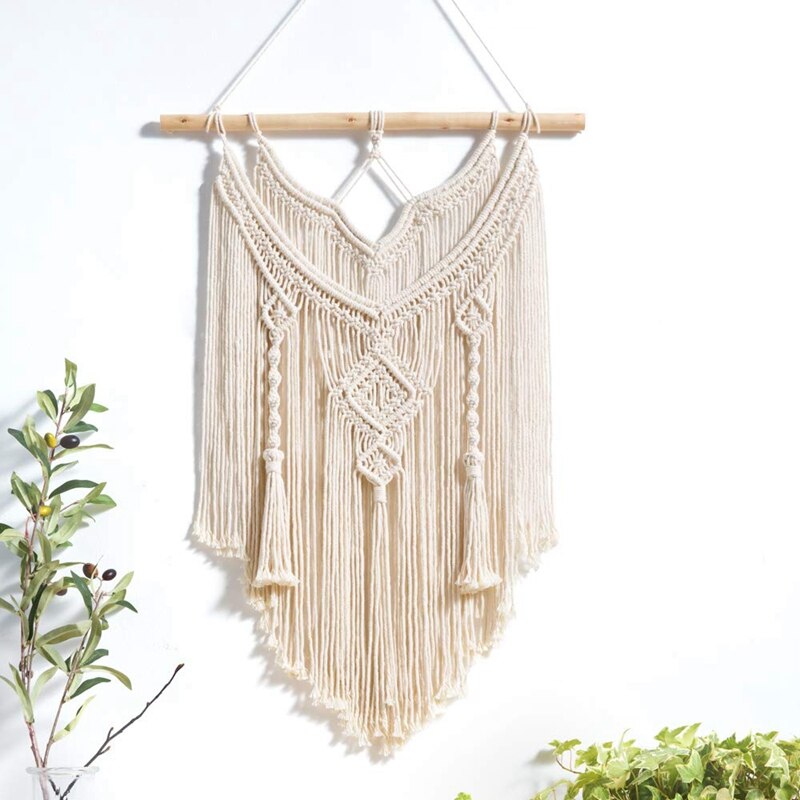 Macrame Wall Hanging Tapestry Wall Decor Boho Chic Bohemian Woven Home Decoration
