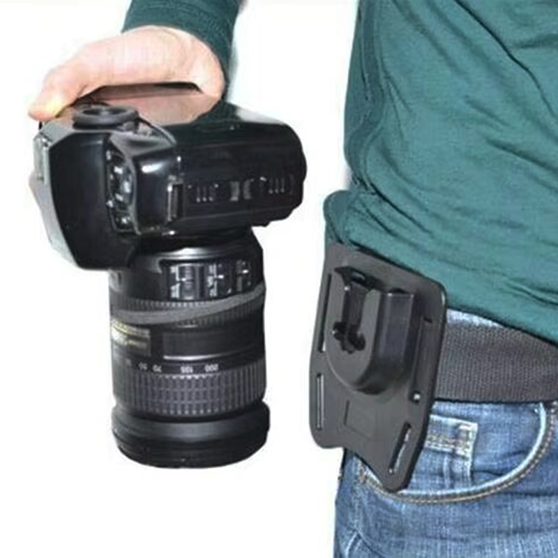 Trépied pour appareil photo DSLR SLR, ceinture de montage, boucle à bouton de suspension, Clip pour caméscope