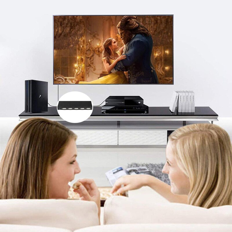 DVI Splitter 1x4 DVI Distributor Switcher 1 In 4 Out Full HD 1080P@60Hz for projector monitor computer graphic card