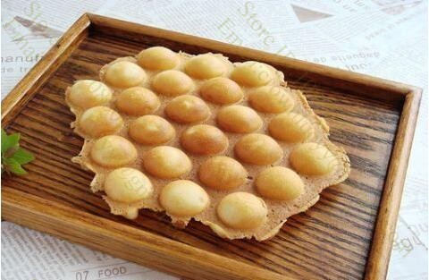 Antiaanbakvervanging eggettes bubble egg wafelvorm ijzeren plaat