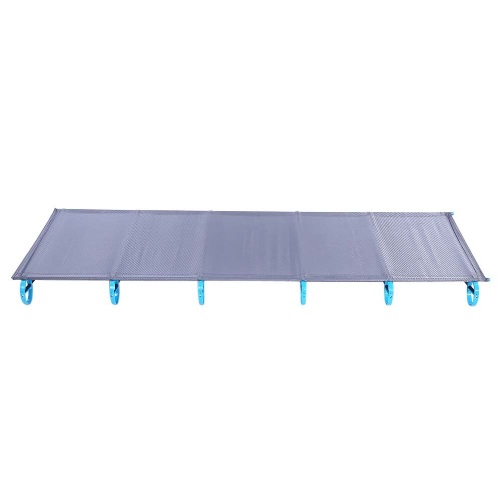 Aluminum Alloy Folding Single Bed Camping Sleeping Chair Moisture-Proof Pad Outdoor Portable Sleeping Bed with Storage Bag