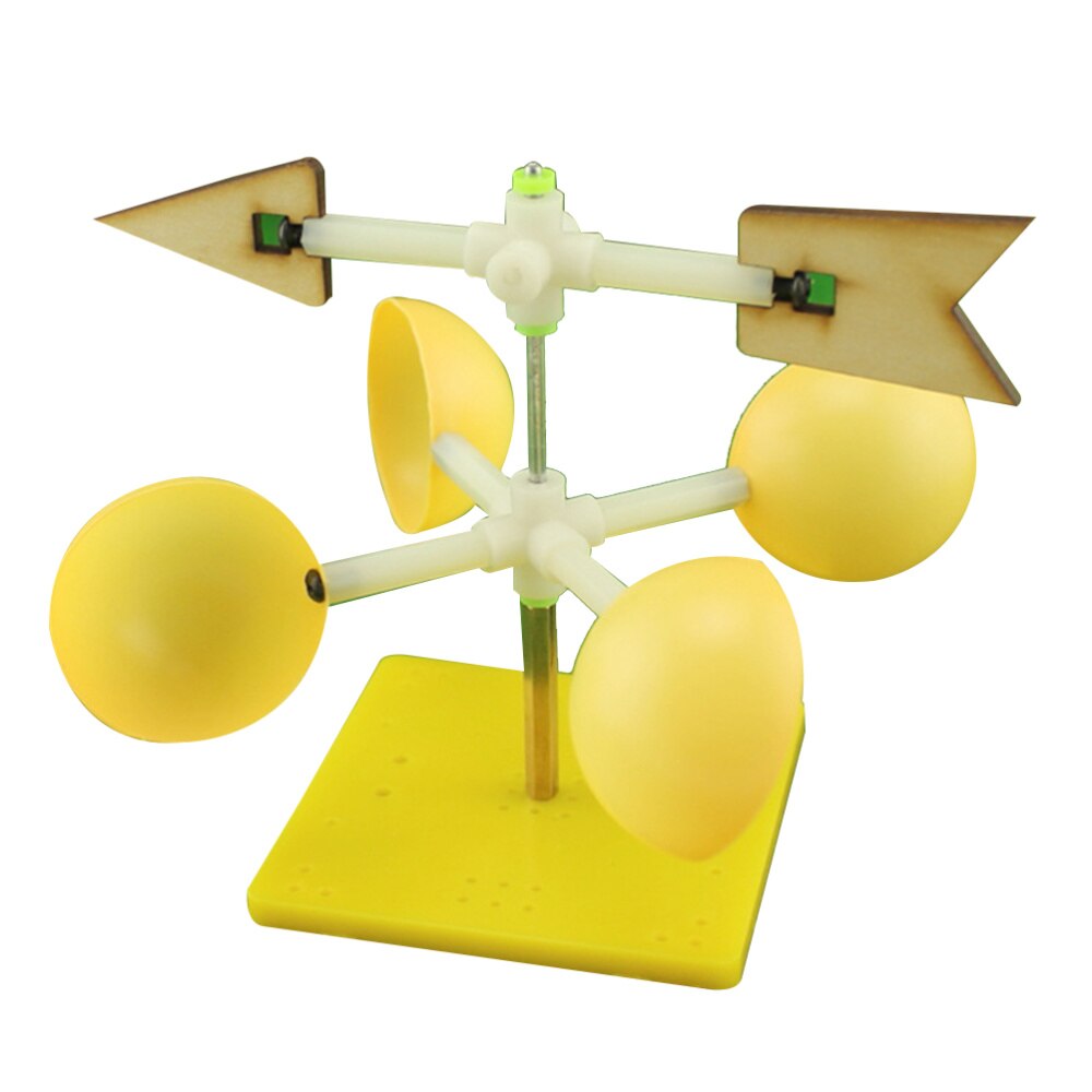 Vindflöjel modell experiment rolig montering vetenskaplig diy vindindikator pedagogisk leksak modell kit för barn