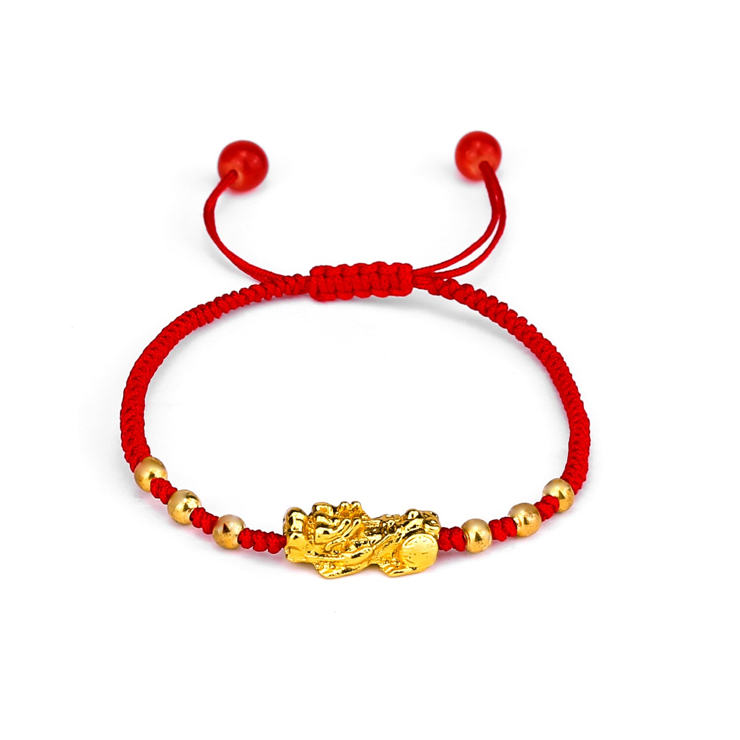 Chinese Stijl Feng Shui Pi Xiu Armband &amp; Bangle Mode Geluk Rode Touw Weven Bedelarmband Brengen Rijkdom Gezondheid sieraden: Red