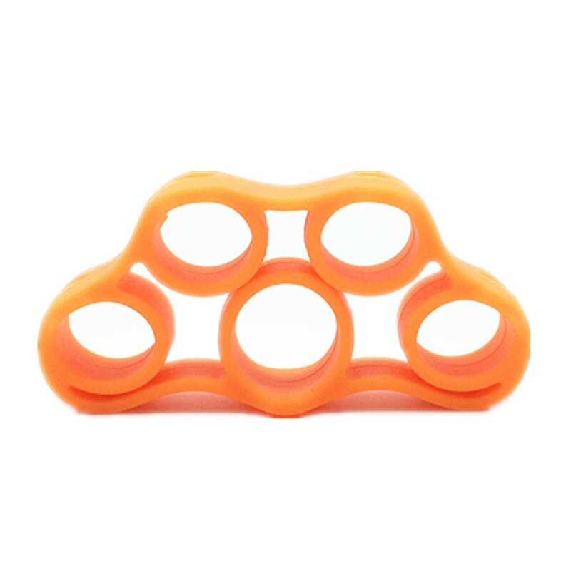 Fitness apertos de mão treinador faixa de resistência mão pinça de pulso maca dedo expansor exercício bandas de resistência dedo.: Laranja