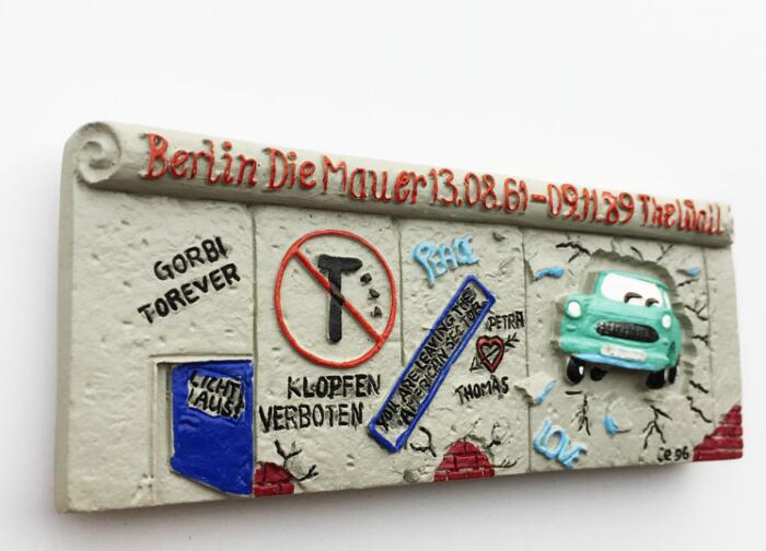 Berlijn Duitsland Verdediging Muur 3D Koelkast Magneten Toerisme Souvenirs Koelkast Magnetische Sticker