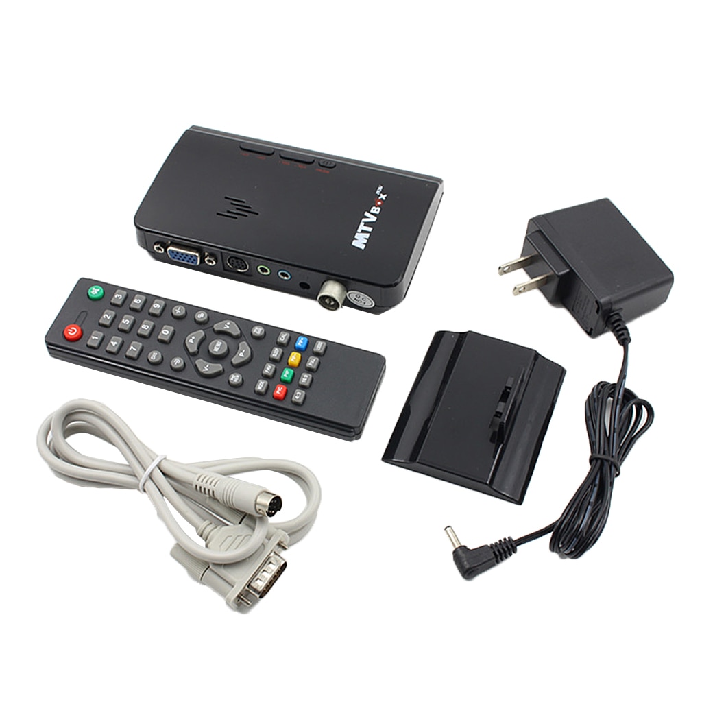 Lcd Vga Externe Tv Pc Box Digitale Programma Ontvanger Tuner 1080P Hdtv Monitor Us Plug Voor Projector Dvd