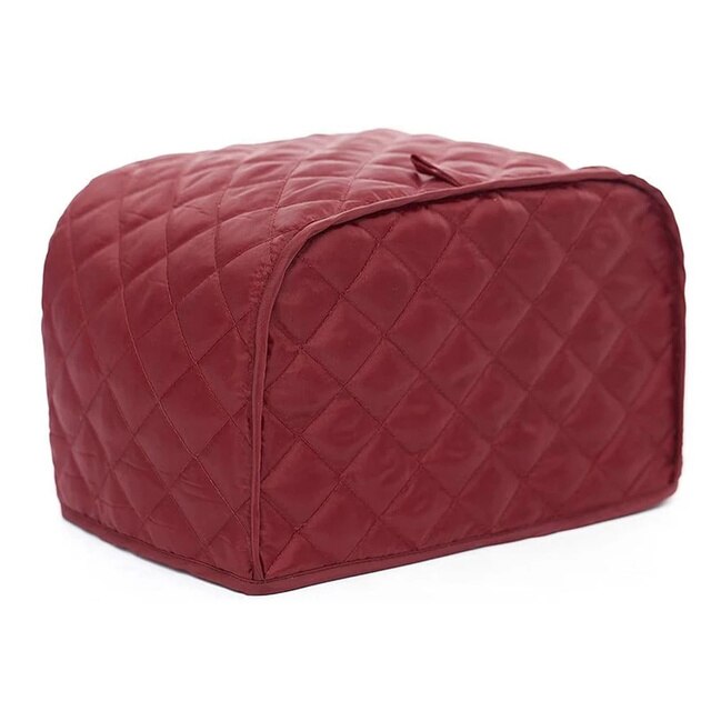 Cubierta antipolvo para tostadora de pan, funda protectora para tostadora de dos/cuatro rebanadas, herramientas a prueba de polvo para el hogar: Red-4 Slice