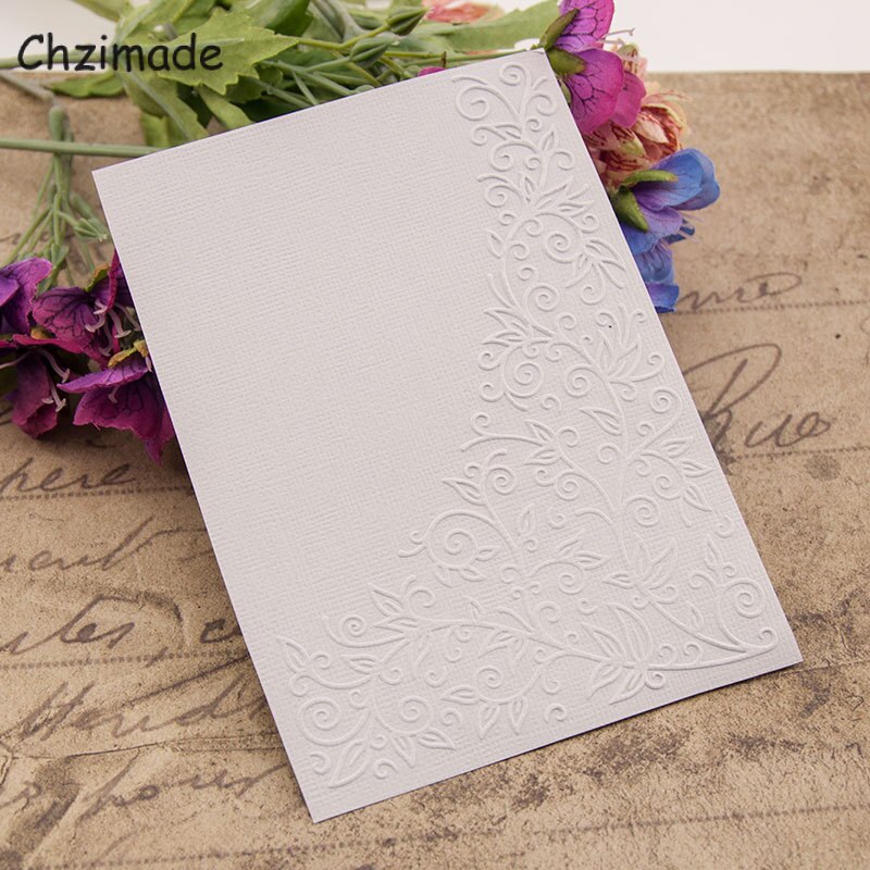 Blank Floral Plastic Embossing Folders For Wedding Invitation Card Making Diy Handmade Crafts