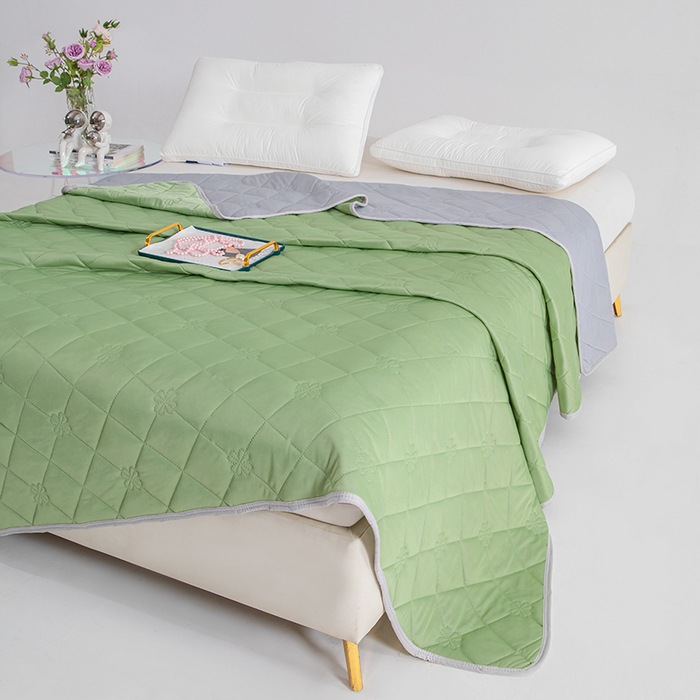 Zomer koel dekbed mint ijs zijde koel dekbed effen kleur thuis slaapzaal airconditioner quilt zomer: 150x200cm / Bruin