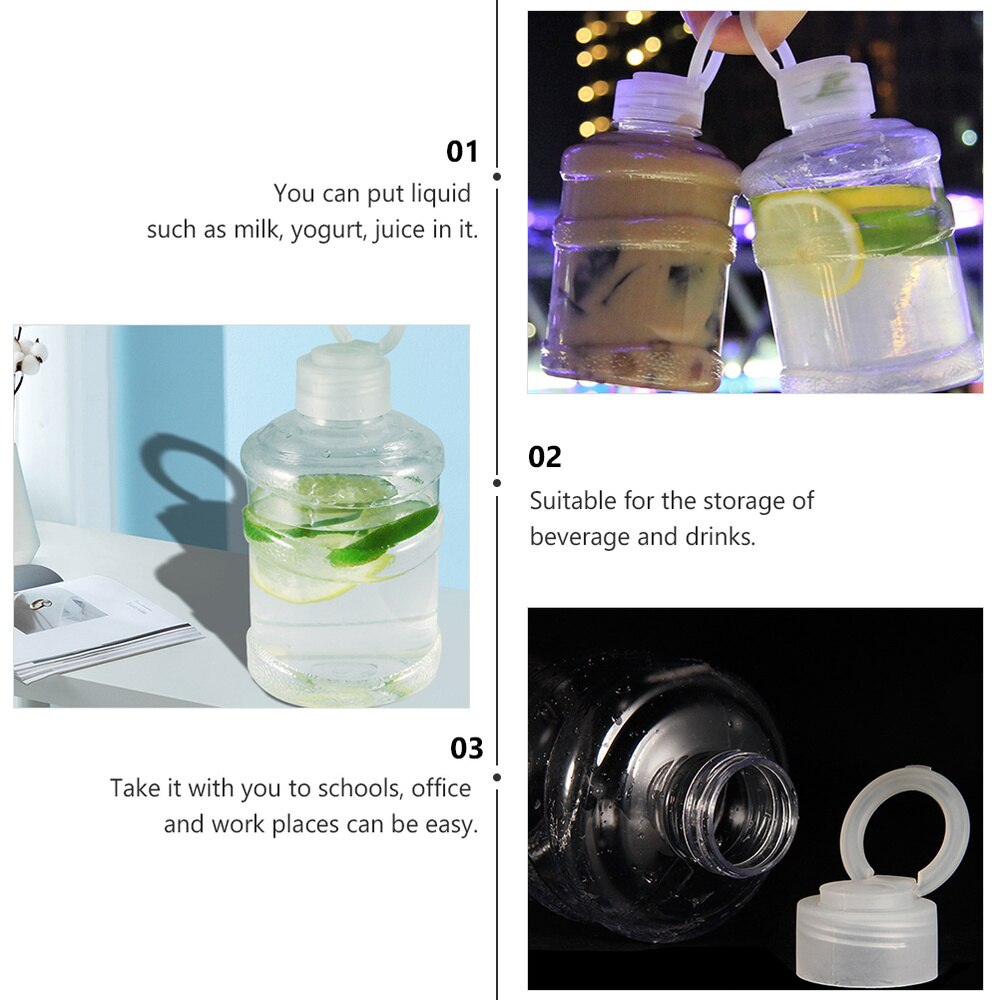 10 pezzi bottiglia di acqua trasparente mini bottiglie di bevande bottiglia di stoccaggio da 500ML