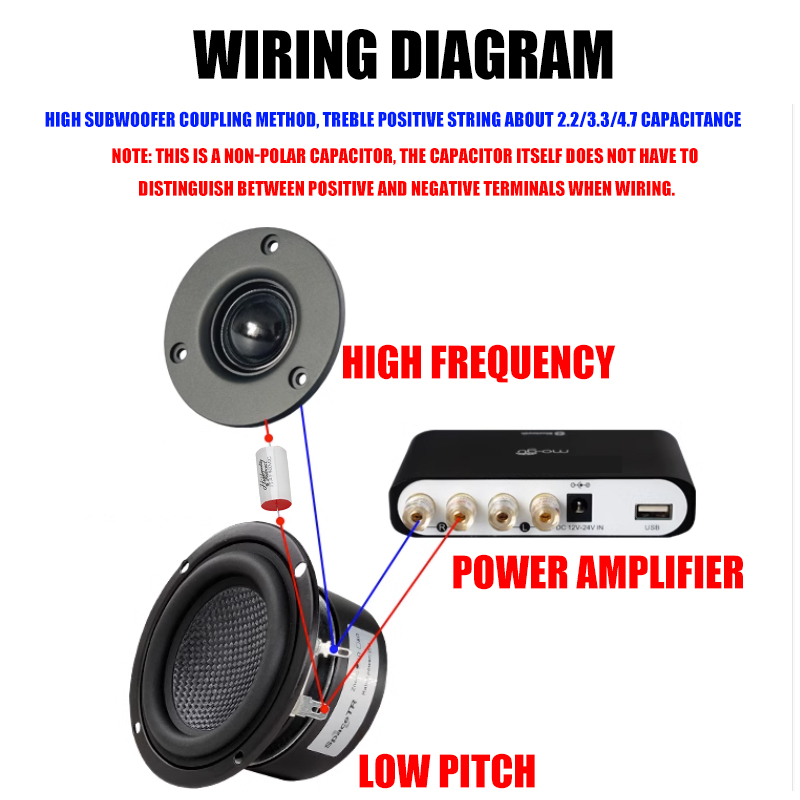 1 pc white mkp speaker capacitor divider polypropylene nonpolar capacitor 1,0 uf 2,7 uf 3,3 uf 4,7 uf 5,6 uf 8,2 uf 12 uf 15 uf 18 uf 20
