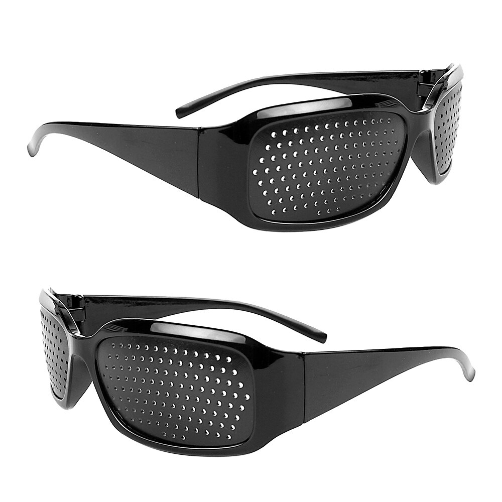 Leepee anti-træthed øjenbeskyttelsesbriller pinholes briller øjenøvelse briller syn forbedring motorcykel briller