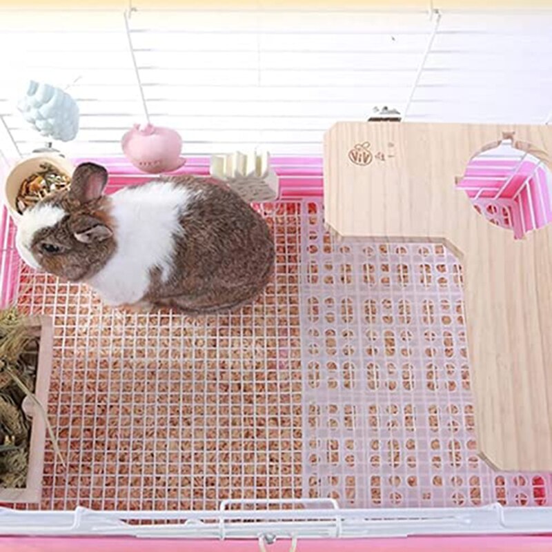 Plastic Grids Huisdier Voet Mat Rust Gat Lek Water Nest Matten Klein Dier Konijn Cavia Kat Muis Placemat Kussen kooi Mat