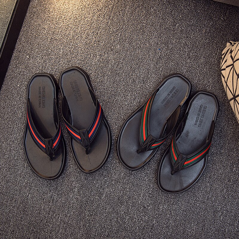 Sommartofflor herr tofflor med öppen tå strandskor massage badrumsflip flops husskor herr мужские вьетнамки  tx155