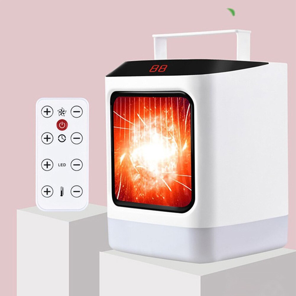 Portable Electric Heater Desktop Heating Warm Air Fan Home Office Wall Handy Air Heater Bathroom Radiator Warmer Fan