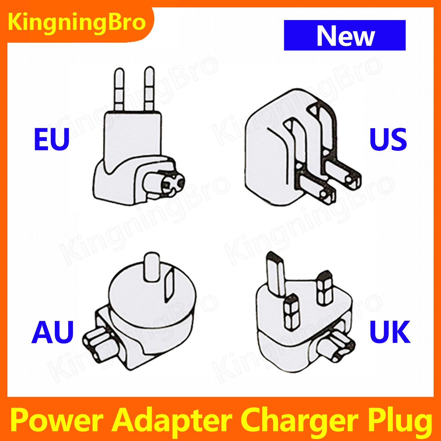 EU US UK AU Plug Adapter 45W 60W 85W 30W 61W 87W 96W Adapter Plug For Macbook Pro Air Magnetic / USB C Power Adapter Plug