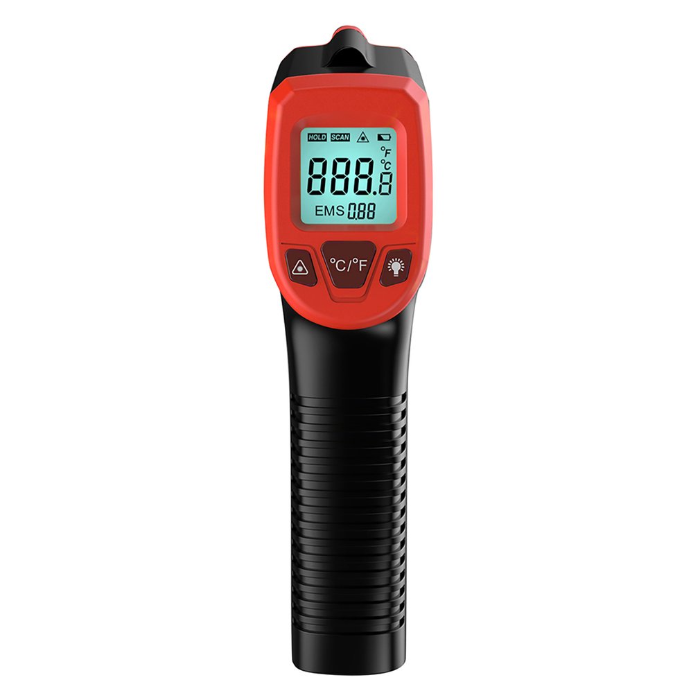 Infrared Thermometer C/F Non Contact Pyrometer GM320 Industrial Digital IR Temperature Meter -50~380/-50~600℃ degree Celsius: -50-600 Red