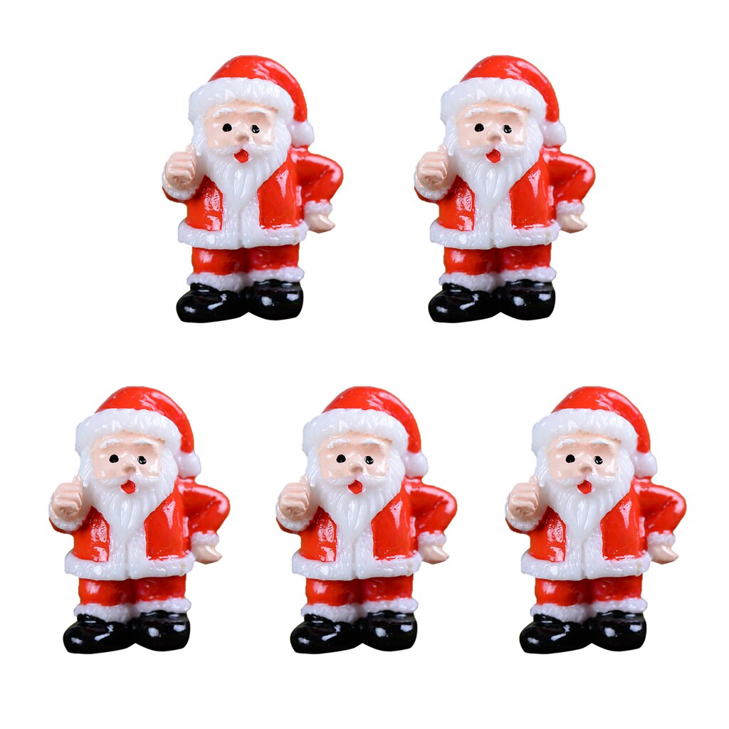 Mini Resin Santa Claus Christmas Garden Micro Landscape Home Garden Decor Xmas Birthday Party Decoration Favor