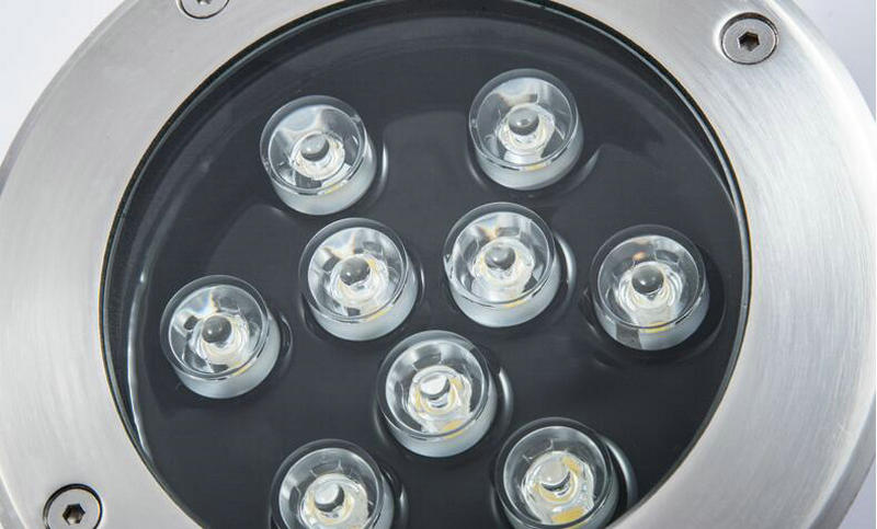 9*1w led underjordiske lyslamper udendørs nedgravet forsænket gulvlampe vandtæt  ip68 landskab trappebelysning  ac85v-265v