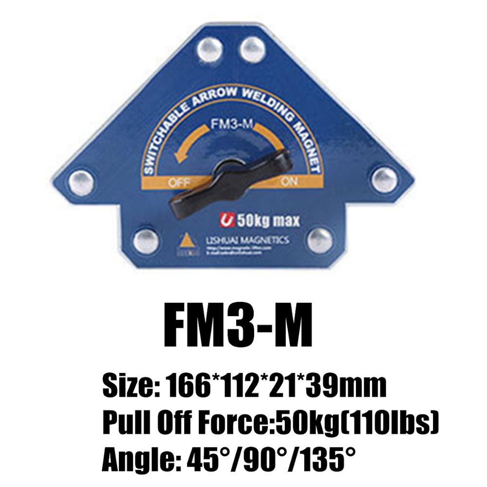 Multi-winkel Schweißen Magnet Magnetischer Halfter Pfeil Klemme 45 ° /90 °/ 135 ° für Schweißen Magnet 55LBS 110LBS 165LBS Eisen Werkzeuge: FM3-M mit switch