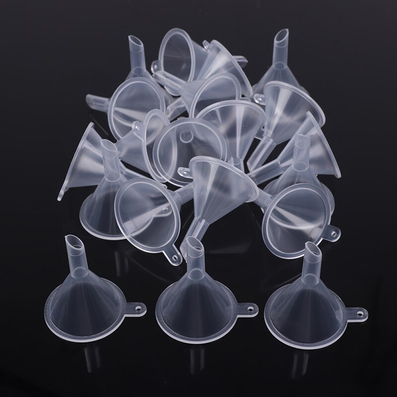 Kleine doorzichtige plastic trechters voor het vullen van kleine flessen,5 stuks mini-trechter lekbestendige olie parfumtrechter voor laboratoriumflessen parfums specerijen wit Kleine doorzichtige plastic trechters voor het vullen van kleine flessen,5 stuks mini-trechter lekbestendige olie parfumtrechter voor laboratoriumflessen parfums specerijen wit