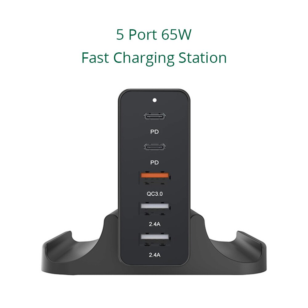 4/5/6 Port PD Charger QC 3.0 Dual Protocol Quick Charge 48/65/75W USB Fast Charger For iPhone 12 11 Mini Pro Max Smart Adapter