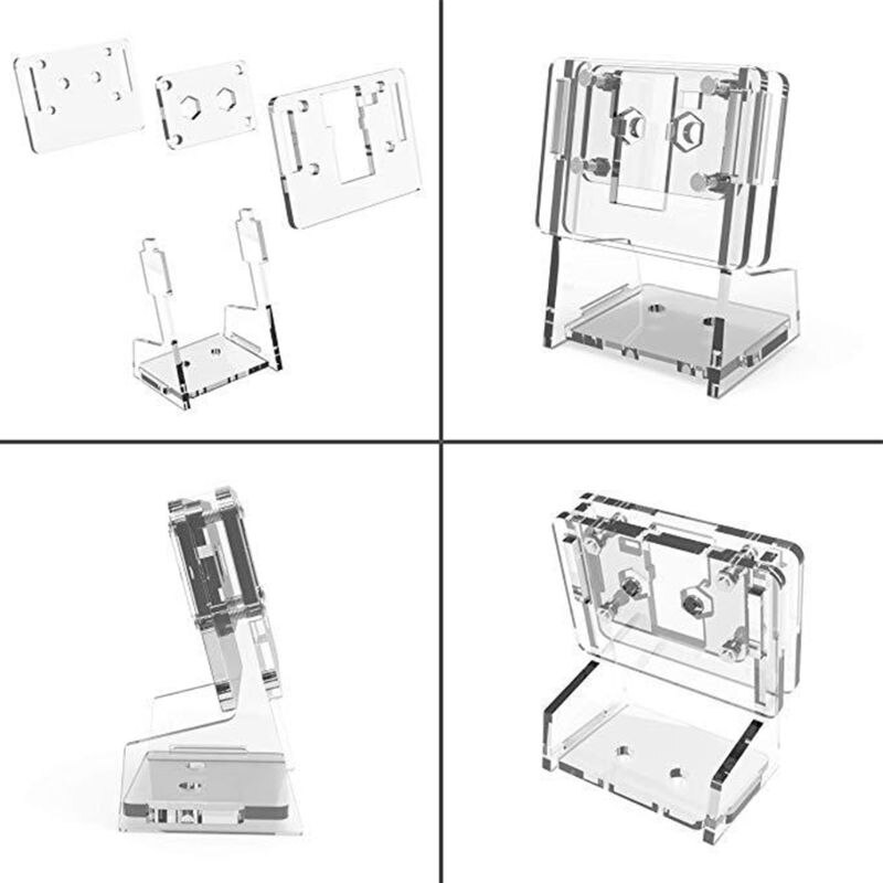 1Set Transparant Acryl 5MP Camera Houder Clear Ondersteuning Beugel Case Voor Raspberry Pi 1-4 Voor V2 Officiële camera Accessoires Ki