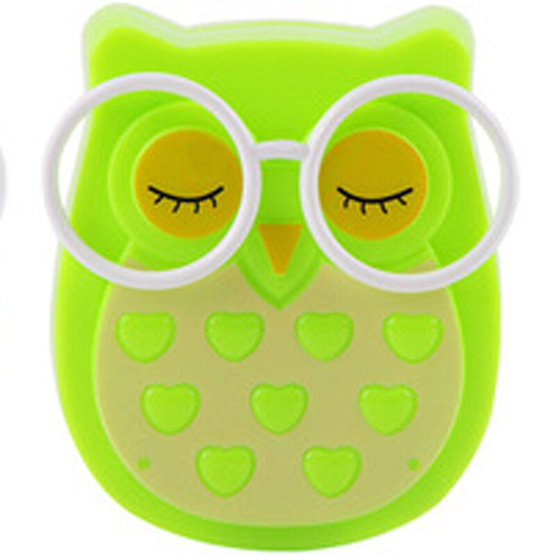 Owl Night light Automatic Sensor Light Control Lamp Toys for Kids Baby Room Led Lamp Animal Socket Veilleuse LED Decoration Toys: Green